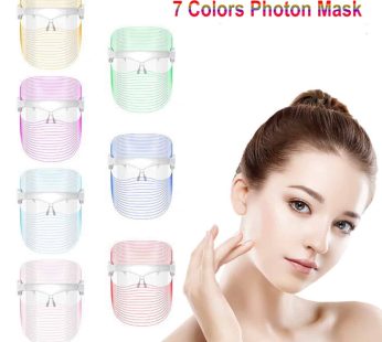 7 Colors LED Phototherapy Face Mask for Whitening Skin Light Spots and Remove Acne