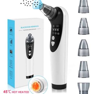 6in1 Blackhead Remover with Heated Function Vacuum Electric Facial Pore Cleaner