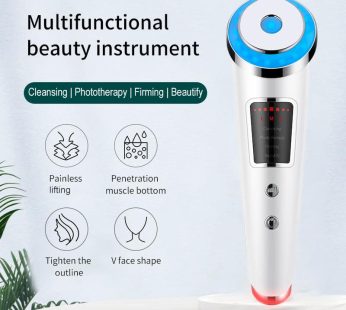 Multifunctional Face Cleanser Devices Massager Red Blue LED Phototherapy Pulsed EMS Eye Skin Care Tool