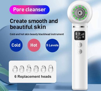 7in1 Hot Cold Blackhead Remover Vacuum with Green Light
