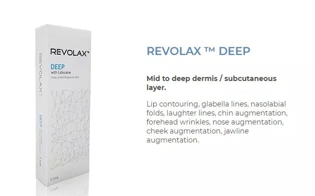 CE Revolax Deep 1 1ml Injectable Hyaluronic Acid Dermal Fillers 24mg Ml Lip Fillers