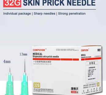 32G Diposable Medical Skin Prick Needle 100 PCS 4mm 13mm
