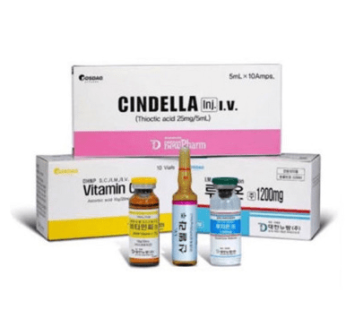 Luthione 1200mg Cindella Thioctic Acid Glutathione Vitamin C Skin Whitening Injection