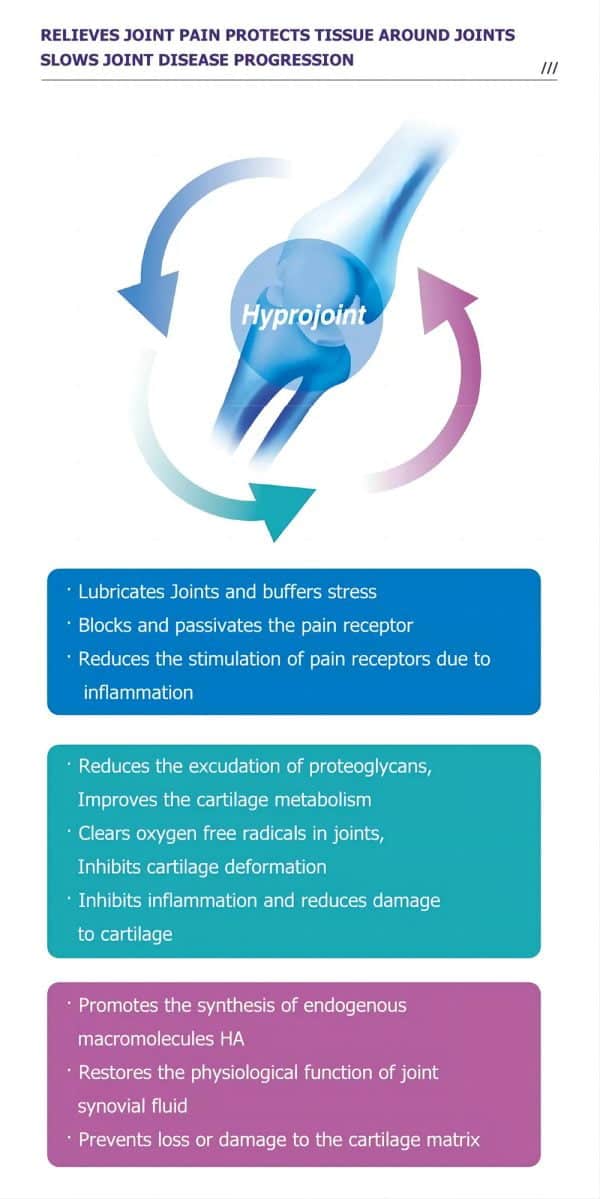 Hyprojoint Sodium Hyaluronate Injection for Knee Joint Pain 2.5ml/Syr